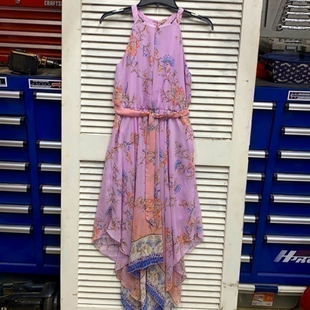 Lilt Lavender Handkerchief Bottom Dress si…